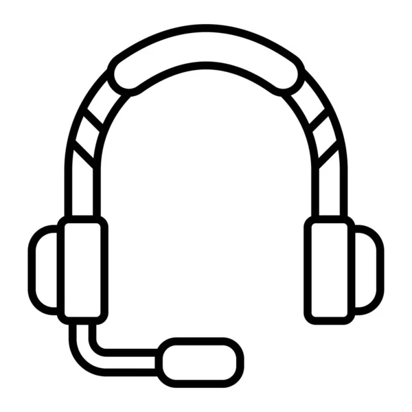 Kopfhörer Vektorsymbol Einsetzbar Für Druck Mobile Anwendungen Und Web Anwendungen — Stockvektor