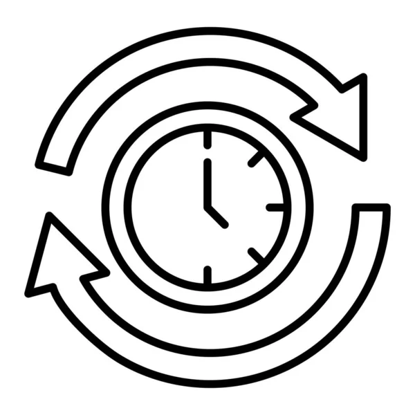 Icono Vectorial Time Circle Puede Utilizar Para Aplicaciones Impresión Móviles — Vector de stock