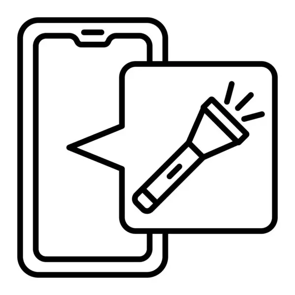 Векторний Значок Факела Може Використовуватися Друку Мобільних Веб Додатків — стоковий вектор