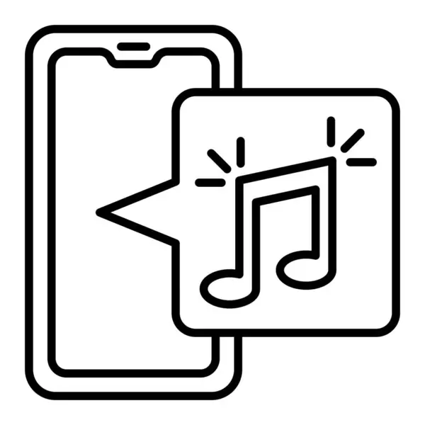 Icône Vectorielle Musique Peut Être Utilisé Pour Impression Les Applications — Image vectorielle