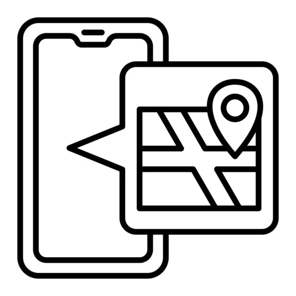 Mapa Icono Vector Puede Utilizar Para Aplicaciones Impresión Móviles Web — Vector de stock