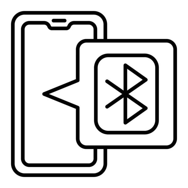 Bluetooth Vectoricoon Kan Worden Gebruikt Voor Print Mobiele Webtoepassingen — Stockvector