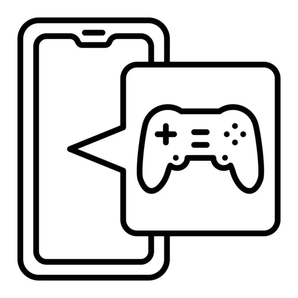 Oyun Vektör Simgesi Yazdırma Mobil Web Uygulamaları Için Kullanılabilir — Stok Vektör