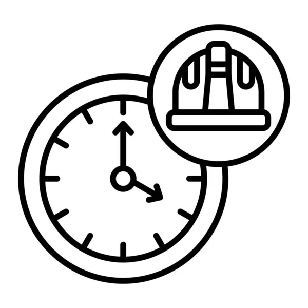 Horas Trabajo Icono Vector Puede Utilizar Para Aplicaciones Impresión Móviles — Vector de stock