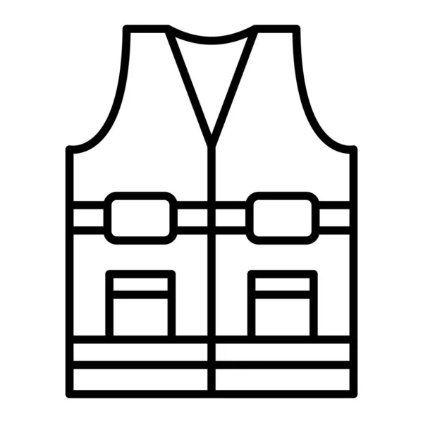 Protector Vest Icono Del Vector Puede Utilizar Para Aplicaciones Impresión — Archivo Imágenes Vectoriales