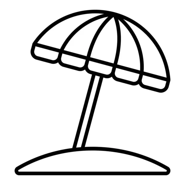 Icône Vectorielle Parapluie Soleil Peut Être Utilisé Pour Impression Les — Image vectorielle