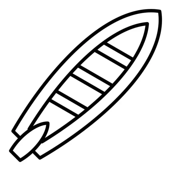 Surfboard Vector Icon 모바일 애플리케이션에 수있습니다 — 스톡 벡터