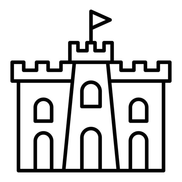Icona Vettoriale Del Castello Sabbia Può Essere Utilizzato Stampa Applicazioni — Vettoriale Stock