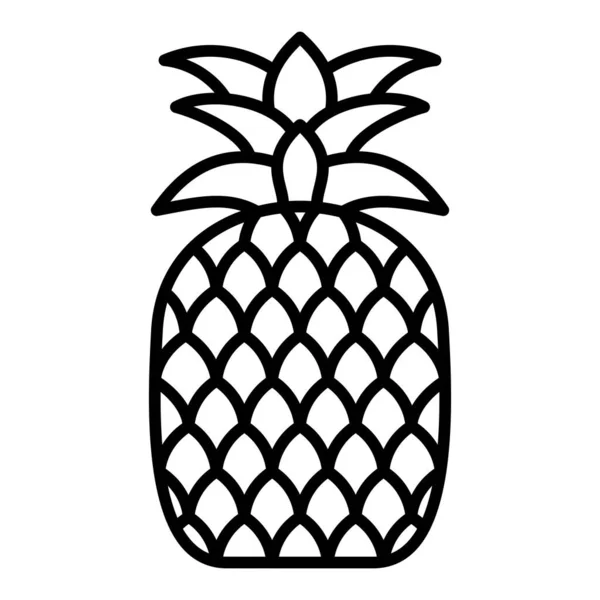 Icône Vectorielle Ananas Peut Être Utilisé Pour Impression Les Applications — Image vectorielle