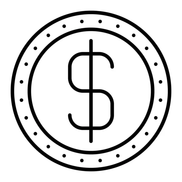 Ícone Vetorial Dólar Pode Ser Usado Para Impressão Aplicações Móveis — Vetor de Stock