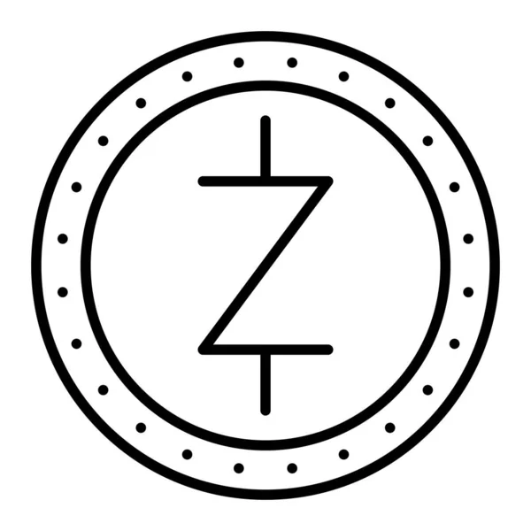 stock vector Zcash vector icon. Can be used for printing, mobile and web applications.