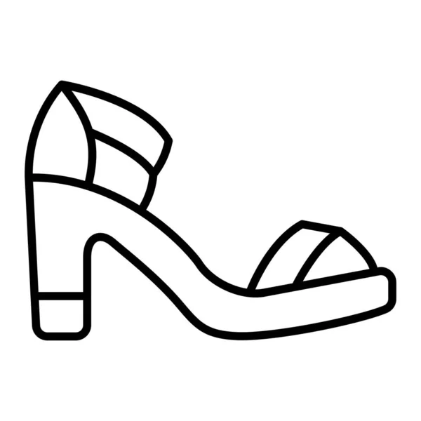 Sandal Vector Icon Can Used Printing Mobile Web Applications — Stock Vector