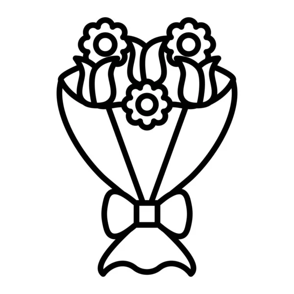 Ikona Vektoru Flower Bouquet Lze Použít Pro Tisk Mobilní Webové — Stockový vektor