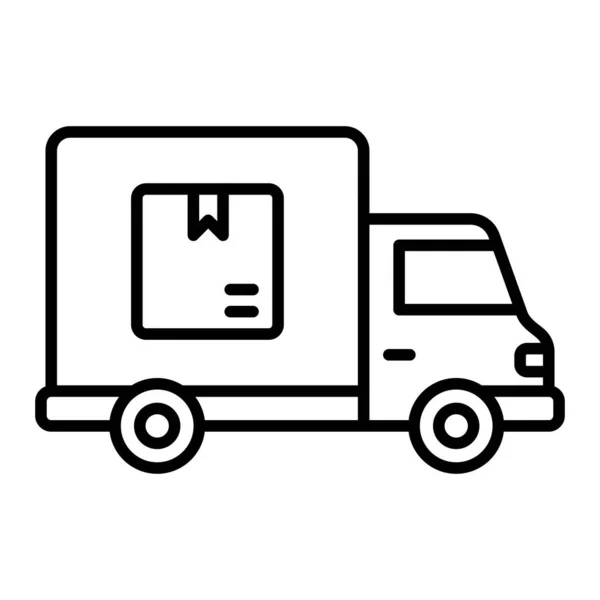 Levering Truck Vector Icoon Kan Worden Gebruikt Voor Print Mobiele — Stockvector