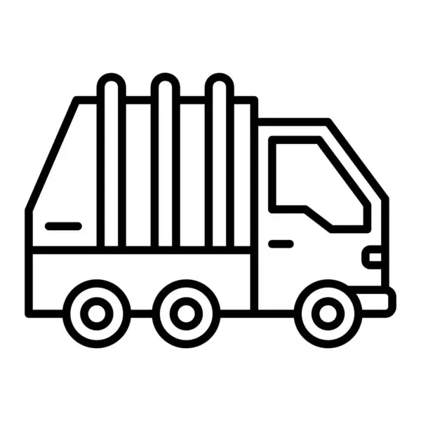 Ícone Vetor Caminhão Lixo Pode Ser Usado Para Impressão Aplicações —  Vetores de Stock