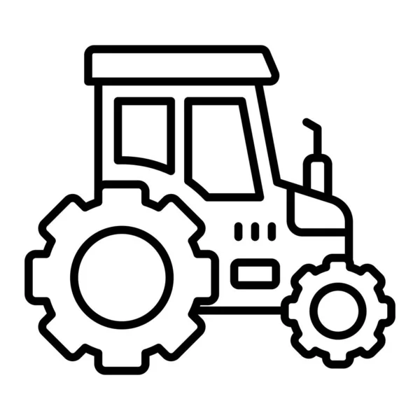 Icono Del Vector Tractor Puede Utilizar Para Aplicaciones Impresión Móviles — Archivo Imágenes Vectoriales