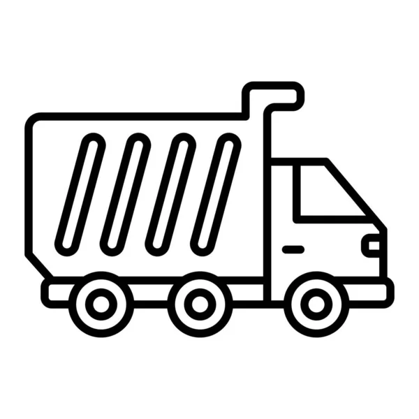 Dump Truck Vektor Icon Einsetzbar Für Druck Mobile Anwendungen Und — Stockvektor
