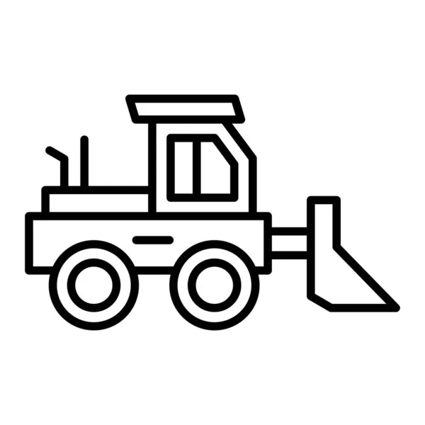 Icono Del Vector Bulldozer Puede Utilizar Para Aplicaciones Impresión Móviles — Archivo Imágenes Vectoriales