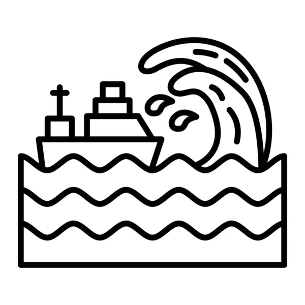 Icono Vector Tsunami Puede Utilizar Para Aplicaciones Impresión Móviles Web — Archivo Imágenes Vectoriales