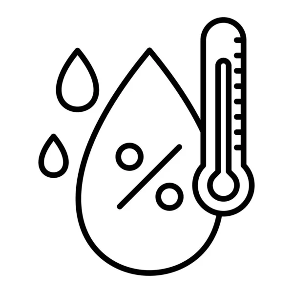 Humidity Vector Icon Can Used Printing Mobile Web Applications — Stock Vector