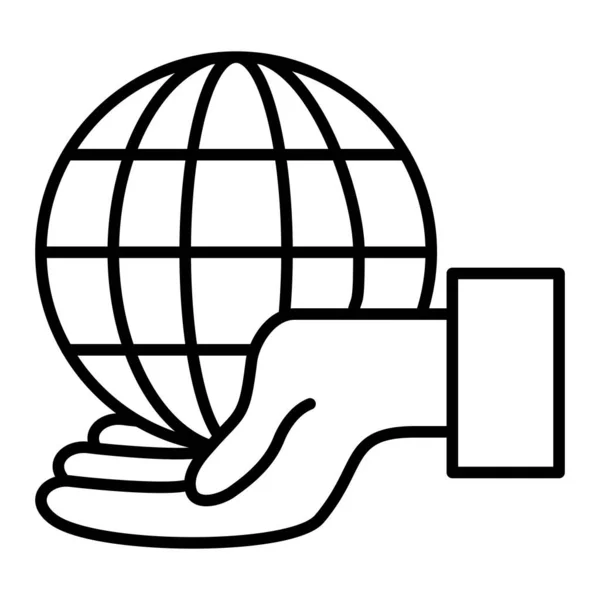 Globe Vector Icoon Kan Worden Gebruikt Voor Print Mobiele Webtoepassingen — Stockvector