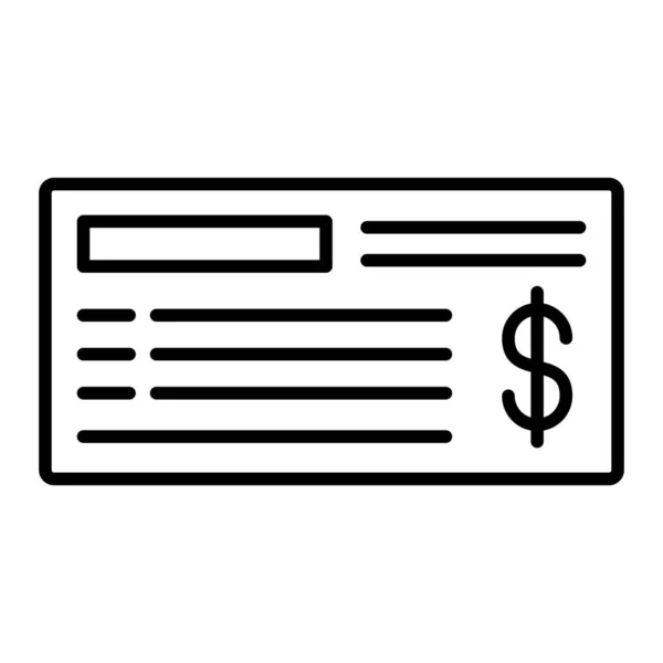 Ícone Vetor Cheque Pode Ser Usado Para Impressão Aplicações Móveis —  Vetores de Stock