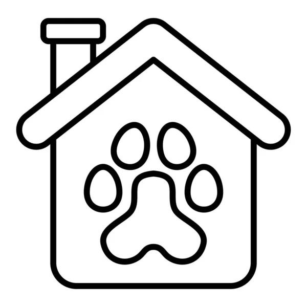 Pet House Vector Icon Can Used Printing Mobile Web Applications — Stock Vector