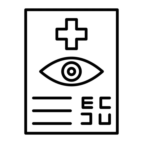 Augentest Vektor Symbol Einsetzbar Für Druck Mobile Anwendungen Und Web — Stockvektor