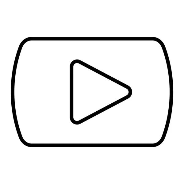 Icône Vectorielle Youtube Peut Être Utilisé Pour Impression Les Applications — Image vectorielle