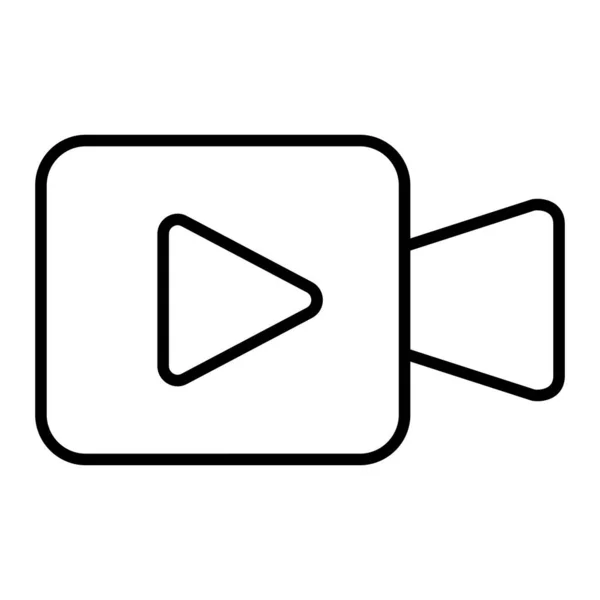 Значок Вектора Приложения Video Calling Использоваться Печати Мобильных Веб Приложений — стоковый вектор