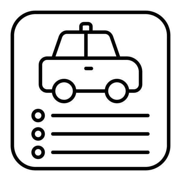 Carro App Vetor Ícone Pode Ser Usado Para Impressão Aplicações — Vetor de Stock