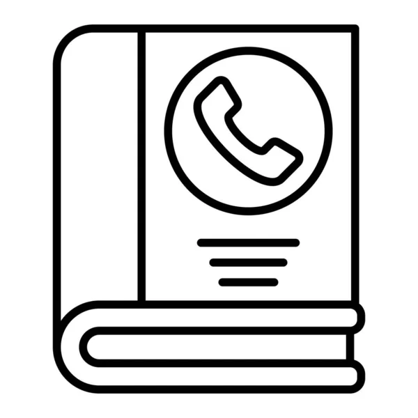 Ícone Vetor Lista Telefônica Pode Ser Usado Para Impressão Aplicações — Vetor de Stock