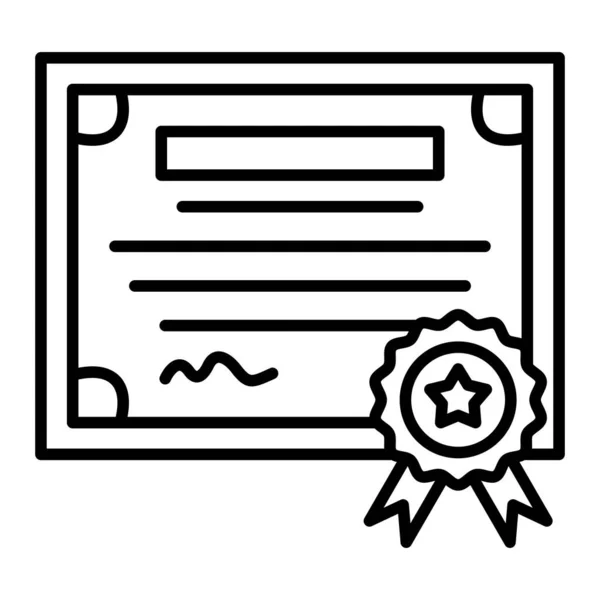 Diploma Vektorová Ikona Lze Použít Pro Tisk Mobilní Webové Aplikace — Stockový vektor