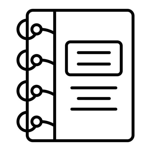 Εικονίδιο Διανύσματος Σημειωματάριου Μπορεί Χρησιμοποιηθεί Για Εκτυπώσεις Mobile Και Web — Διανυσματικό Αρχείο