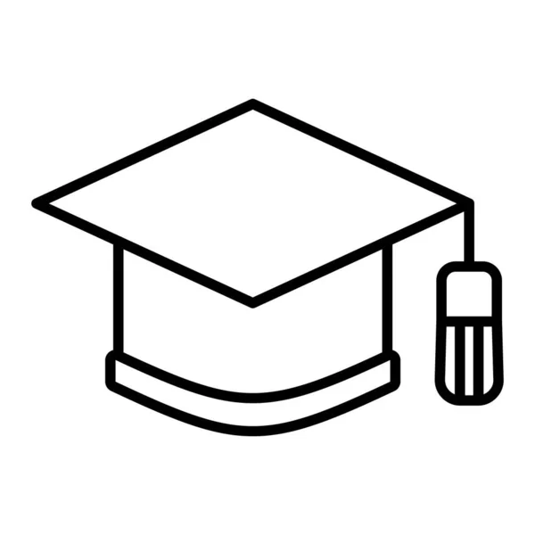 Ícone Vetor Cap Graduação Pode Ser Usado Para Impressão Aplicações — Vetor de Stock