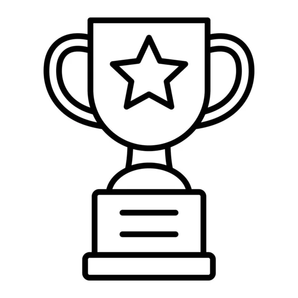 Trophy Vektor Ikon Kan Användas För Utskrifter Mobiler Och Webbapplikationer — Stock vektor