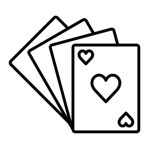 Spielkarten Vektor Symbol Einsetzbar Für Druck Mobile Anwendungen Und Web — Stockvektor