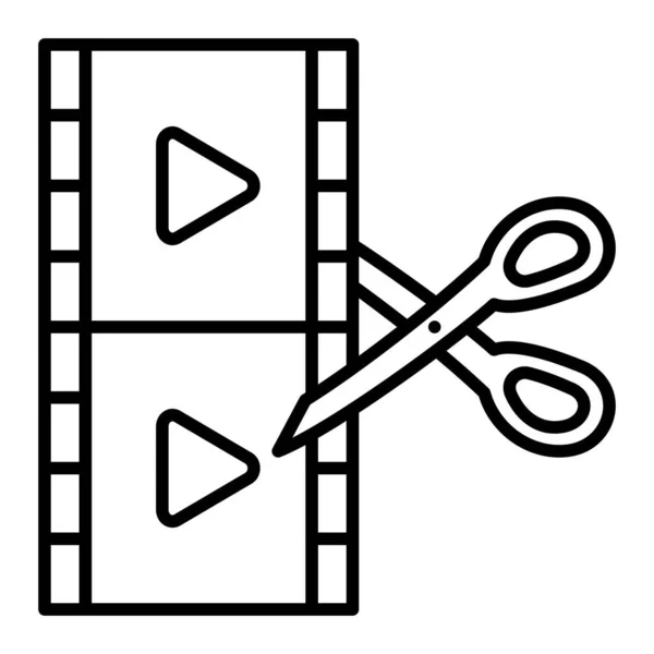 Ícone Vetorial Edição Filme Pode Ser Usado Para Impressão Aplicações —  Vetores de Stock