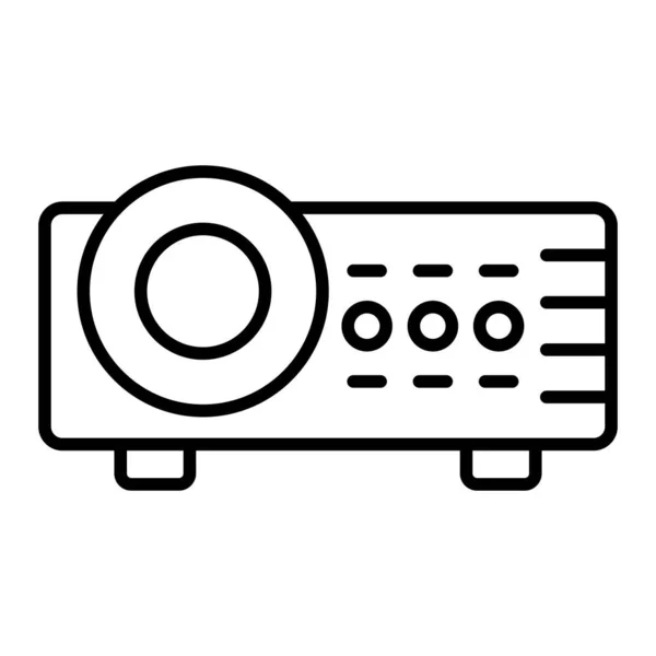 Значок Вектора Видеопроектора Использоваться Печати Мобильных Веб Приложений — стоковый вектор