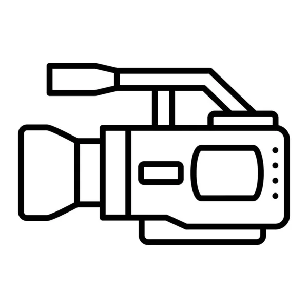 Videokamera Vektorsymbol Einsetzbar Für Druck Mobile Anwendungen Und Web Anwendungen — Stockvektor