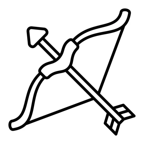 Иконка Вектора Лучника Использоваться Печати Мобильных Веб Приложений — стоковый вектор