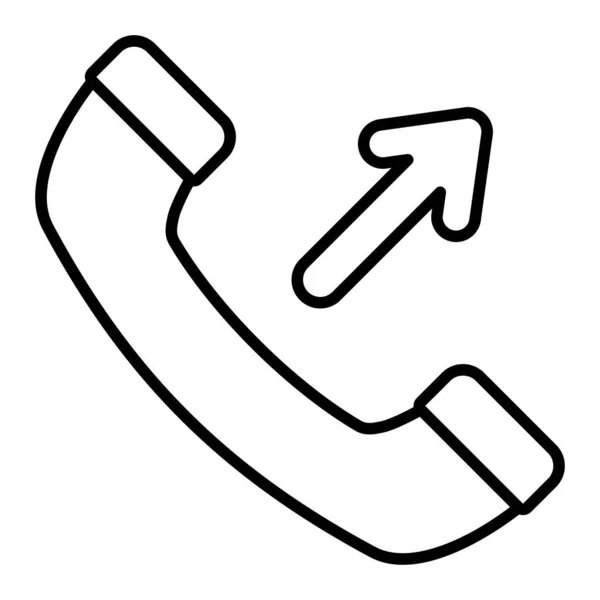 Ikona Wektora Połączenia Wychodzącego Może Być Stosowany Drukowania Aplikacji Mobilnych — Wektor stockowy