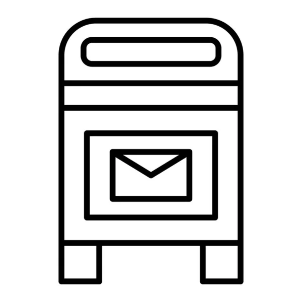 Εικονίδιο Διανυσματικού Γραμματοκιβωτίου Μπορεί Χρησιμοποιηθεί Για Εκτυπώσεις Mobile Και Web — Διανυσματικό Αρχείο