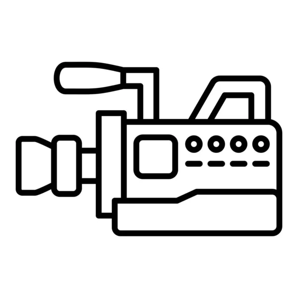 Videokamera Vektorsymbol Einsetzbar Für Druck Mobile Anwendungen Und Web Anwendungen — Stockvektor