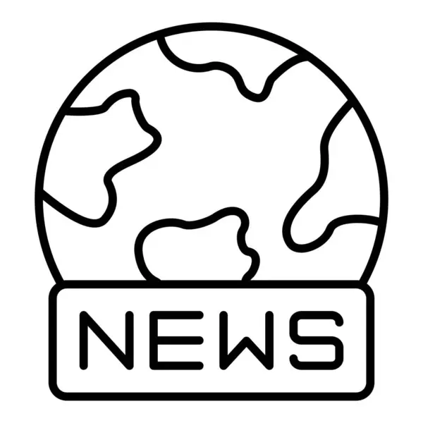 Ícone Vetorial World News Pode Ser Usado Para Impressão Aplicações —  Vetores de Stock