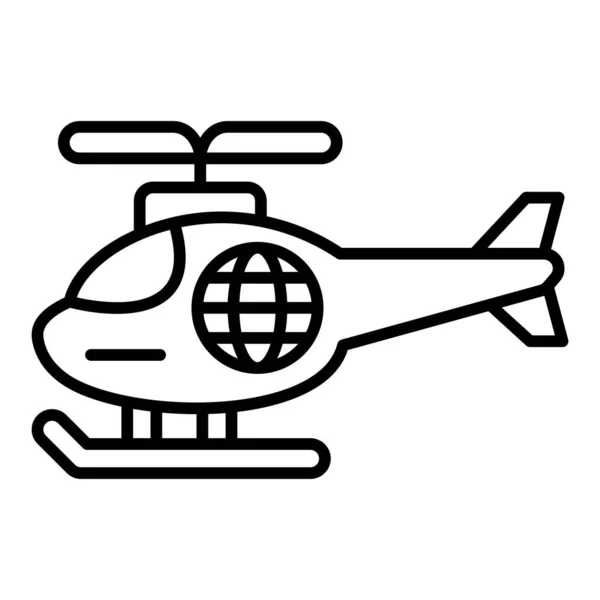 Вертоліт Векторна Піктограма Може Використовуватися Друку Мобільних Веб Додатків — стоковий вектор