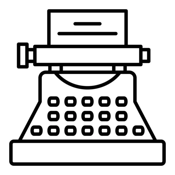 Значок Вектора Пишущей Машинки Использоваться Печати Мобильных Веб Приложений — стоковый вектор