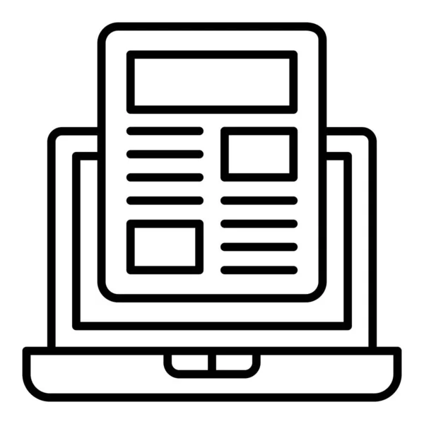 Значок Вектора Ноутбука Использоваться Печати Мобильных Веб Приложений — стоковый вектор