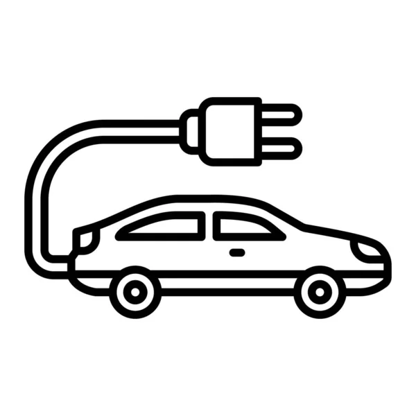 Ícone Vetor Carro Elétrico Pode Ser Usado Para Impressão Aplicações — Vetor de Stock