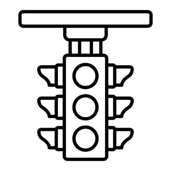 Ikonen För Trafikljusvektor Kan Användas För Utskrifter Mobiler Och Webbapplikationer — Stock vektor